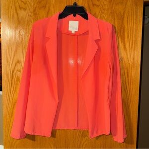 Olive & Oak Pink Blazer Jacket with Notched Lapel